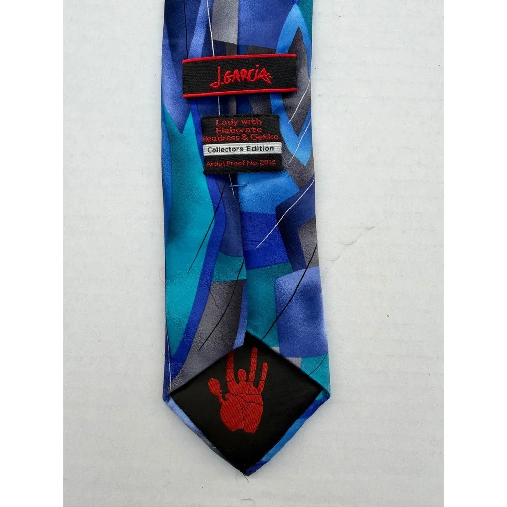 Jerry Garcia Silk Tie Blue Collector's Edition / Artist Proof 2014 - lady gekko